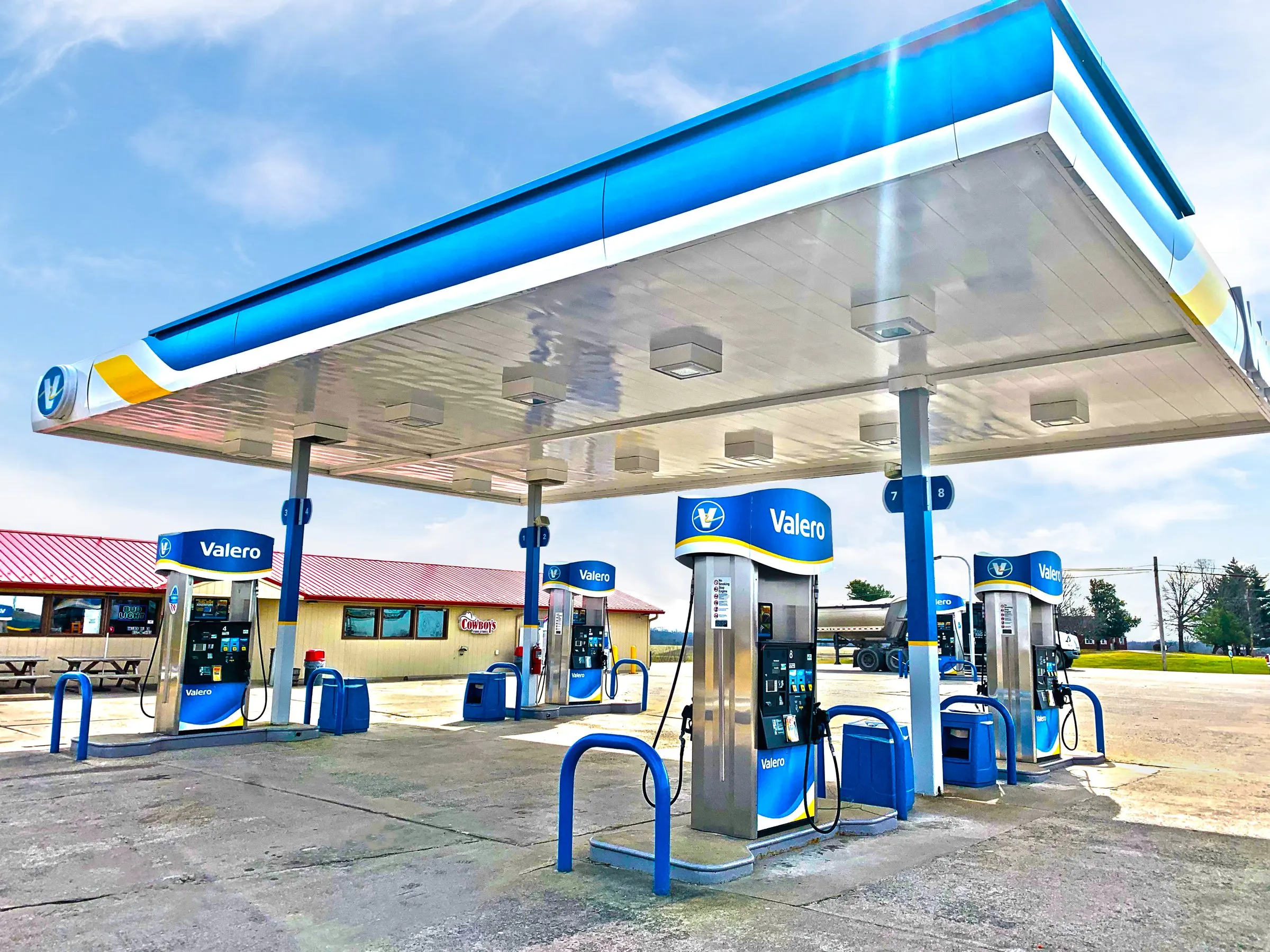Cowboys Food Stores fuel canopy