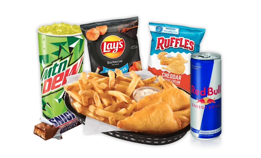 Snacks and drinks from Cowboys Food Stores